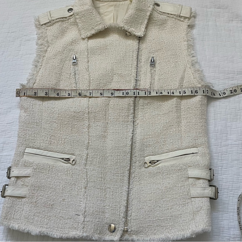 Rebecca Taylor tweed moto vest - Picture 7 of 8